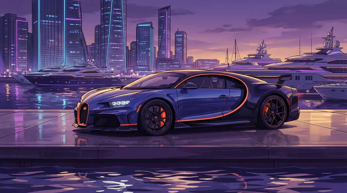 精神小妹布加迪Chiron：速度传奇动漫分享