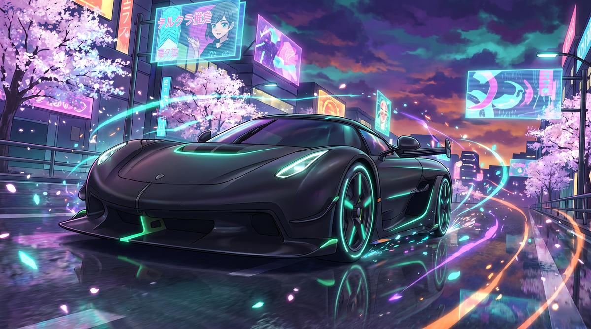 精神小妹兰博基尼动漫